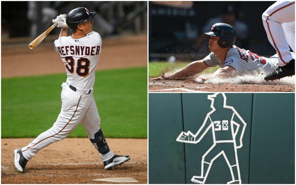 Outfielder Refsnyder: Far more than just a chalk outline for Twins