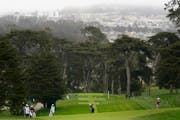 Sarah Burnham hits from the seventh fairway during the second round of the U.S. Women’s Open at The Olympic Club