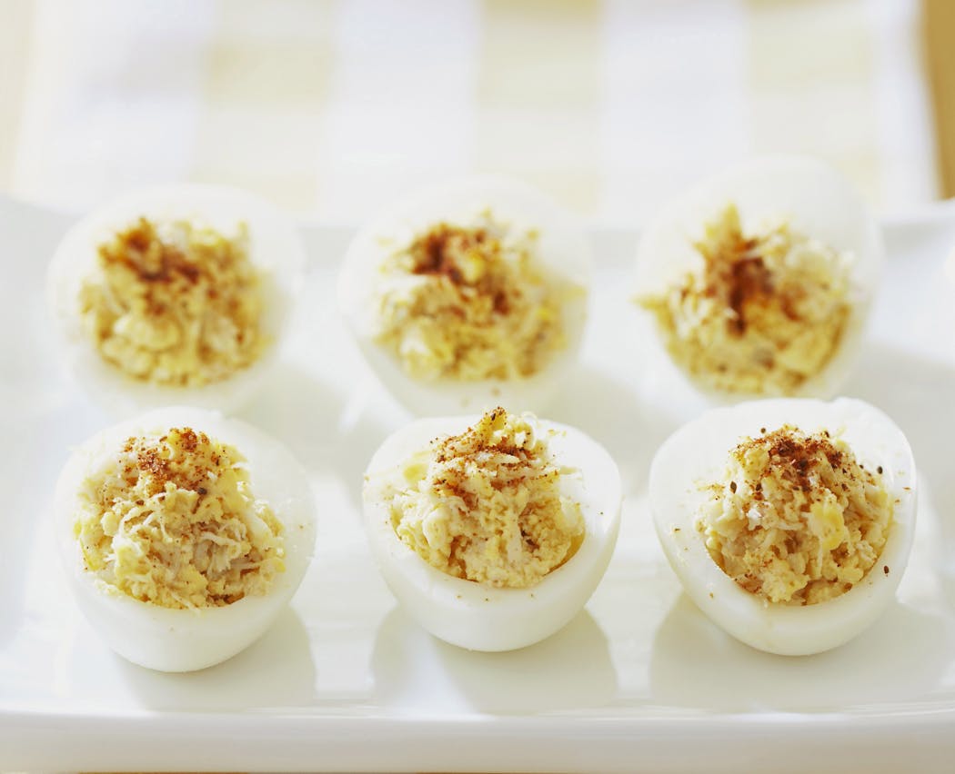 You can’t go wrong with classic deviled eggs.