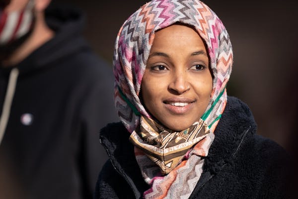 U.S. Rep Ilhan Omar is being criticized by the House GOPs campaign arm for a tweet about alleged war crimes. GLEN STUBBE • STAR TRIBUNE