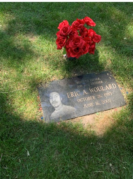 Eric Woulard’s grave in St. Paul.