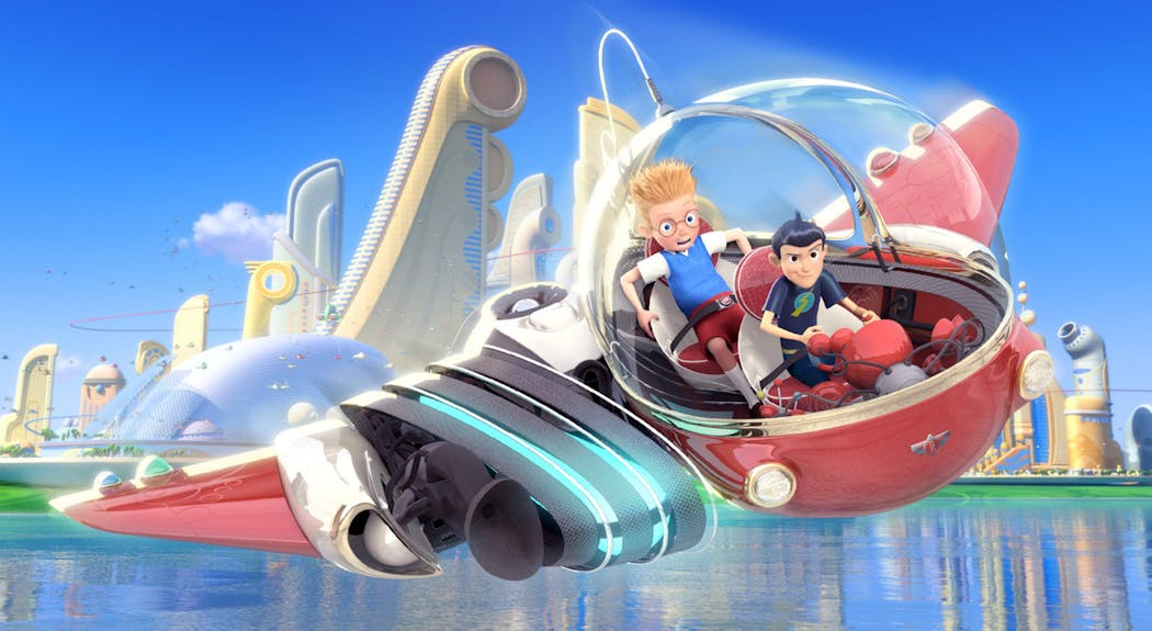 Wilbur and Lewis in 'Meet the Robinsons.' 