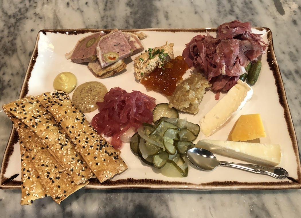 The charcuterie and cheese plate at the Butcher’s Tale.