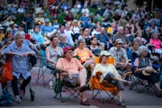 A large group watched the St. Paul Chamber Orchestra perform at downtown St. Paul’s Mears Park in early June.