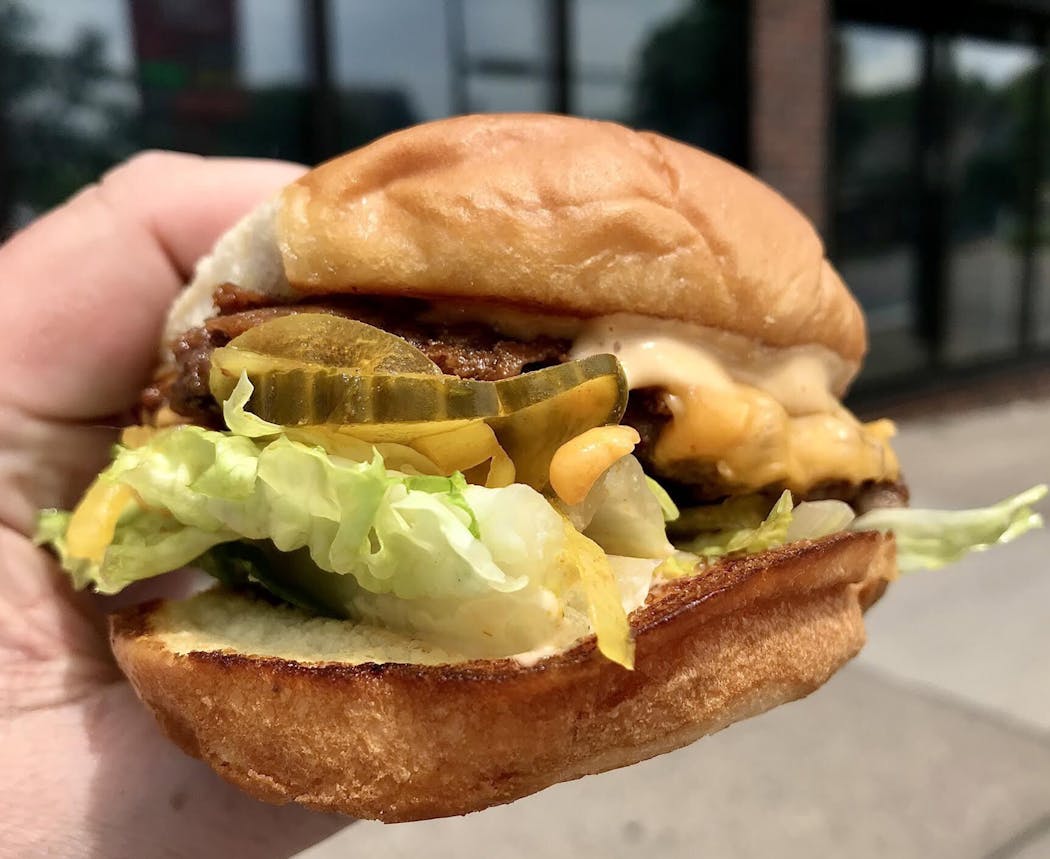 The burger at Bebe Zitos in Minneapolis.