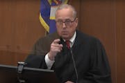 Judge Peter Cahill at the beginning of Derek Chauvin’s sentencing hearing, June 25, 2021.