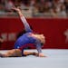 Grace McCallum of Isanti competed in the floor exercise during the women’s U.S. Olympic gymnastics trials Friday in St. Louis.