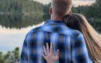 The proposal at Horseshoe Island was the first time Michael Kelly and Nicole Erickson returned to the Boundary Waters Canoe Area Wilderness since thei