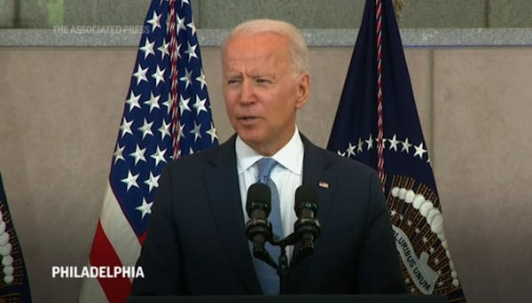 Biden: Battle for voting rights 'test of our time'