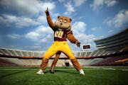 Goldy Gopher at TCF Bank Stadium on the U of M campus in 2009.