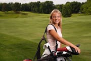 The Star Tribune Girls’ Golfer of the Year Isabella McCauley of Simle stood for a portrait Thursday at the Southview Country Club. ] ANTHONY SOUFFLE