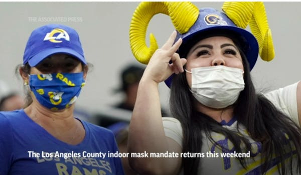Los Angeles County brings back indoor mask mandate