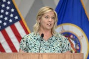 Minnesota Department of Education Commissioner Heather Mueller spoke at a news conference in May. AARON LAVINSKY • aaron.lavinsky@startribune.com