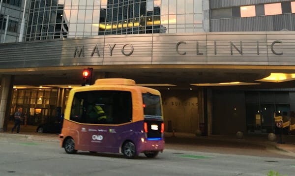 The Med City Mover on the Mayo Clinic campus. (Photo provided by the Minnesota Department of Transportation)