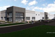 A rendering of an InverPoint industrial building being built by United Properties in Inver Grove Heights.