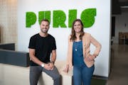 Tyler Lorenzen is CEO of Puris Proteins and his sister Nicole Atchison is CEO of Puris Holdings. They are shown in the company’s Minneapolis headqua