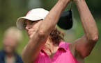 World Golf Hall-of-Famer Juli Inkster holds a one-stroke lead after the first round of the Legends Classic. 
