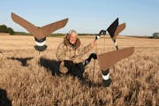 The Flagman, Randy Bartz, who died recently, will be missed at Game Fair this year. Bartz was consumed with the idea of attracting geese close to him.