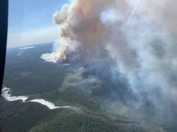 U.S. Forest Service monitoring wildfire in Superior National Forest
