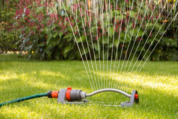 Outdoor watering can only take place before noon or after 6 p.m. to minimize evaporation.