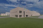 A rendering of SunOpta’s planned plant-based milk-processing facility in the Dallas-Fort Worth area.
