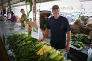 Out of Wisconsin, Utecht Home Grown Pork and sweet corn is a regular vendor at the Minneapolis Farmers Market. Chris Utecht stresses the corn his fami