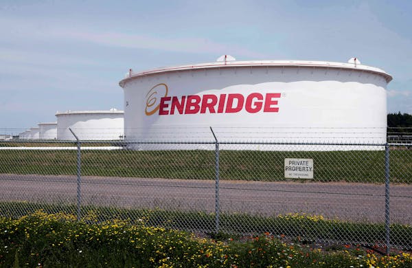 Shown is the Enbridge Energy terminal in Superior, Wis., where the company’s new Line 3 pipeline will end.