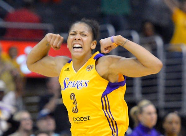 Candace Parker, with Los Angeles in 2013, was the last WNBA player to have at least 25 points and 20 rebounds in a game before Sylvia Fowles did it fo