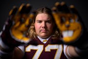 Blaise Andries (is one of the keys to the Gophers offensive line.