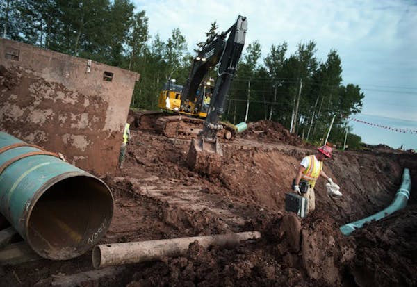 Enbridge’s Line 3 oil pipeline project is 90% complete across Minnesota. RICHARD TSONG-TAATARII • STAR TRIBUNE file
