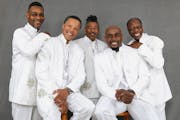 The Spinners: Jessie Robert Peck, Marvin Taylor, Ronnie Moss, C.J. Spencer and Henry Fambrough