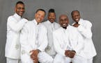 The Spinners: Jessie Robert Peck, Marvin Taylor, Ronnie Moss, C.J. Spencer and Henry Fambrough