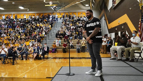 Apple Valley High School played host to Gable Steveson Day, celebrating the Olympic wrestling gold medalist who graduated from the high school in 2018