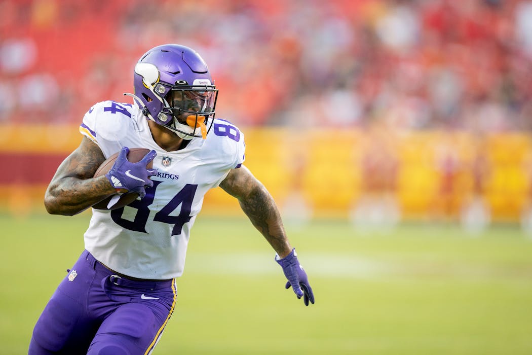 Irv Smith Jr. is one of three Vikings returning skill players on injured reserve.