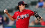 Cal Quantrill delivered a pitch against the Twins on Thursday in Cleveland.