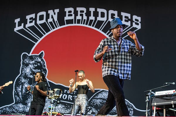 Leon Bridges performing at August’s Railbird Music Festival in Lexington, Ky. 