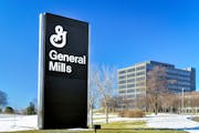 General Mills’ corporate headquarters and sign in Golden Valley.