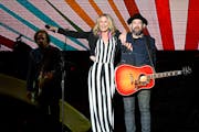 Sugarland’s Jennifer Nettles and Kristian Bush performed Friday, August 24, 2018 at the Minnesota State Fair Grandstand.