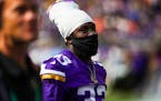 Vikings running back Dalvin Cook (33) walks to the locker room after the end of the first half against the Denver Broncos in a pre-season game at U.S.
