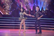 Suni Lee and Sasha Farber on “Dancing With the Stars.”