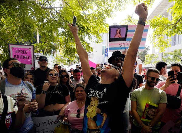 Supporters of Britney Spears' freedom gather outside latest court hearing