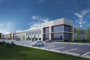 Oppidan Investment has partnered with Rockpoint Group to build nine industrial buildings in Minnesota and North Carolina. Rendering shows design of fu