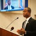 Brooklyn Center Mayor Mike Elliott announced the city’s new citation and summons policy that grew out of Daunte Wright and Kobe Dimock-Heisler Commu