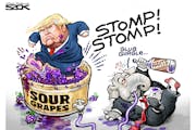 Sack cartoon: A bit sour ...