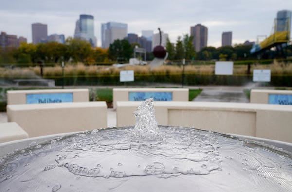 Angela Two Stars’ new commission for the Minneapolis Sculpture Garden celebrates Dakota language and culture. A fountain is at the center of Two Sta