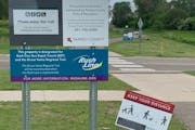 New signs with information about the Rush Line have appeared along the Bruce Vento Regional Trail in Ramsey County. The line is now known as the Purpl