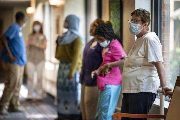 Staff vaccination rates at Minnesota nursing homes are now at 72%. ] Jerry Holt  •Jerry.Holt@startribune.com