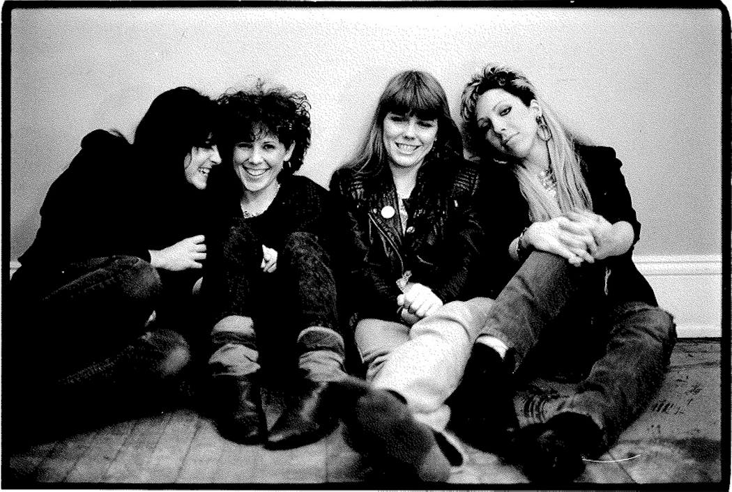 Cindy Lawson, right, formed the Clams in 1985.