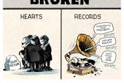 Sack cartoon: Broken ...