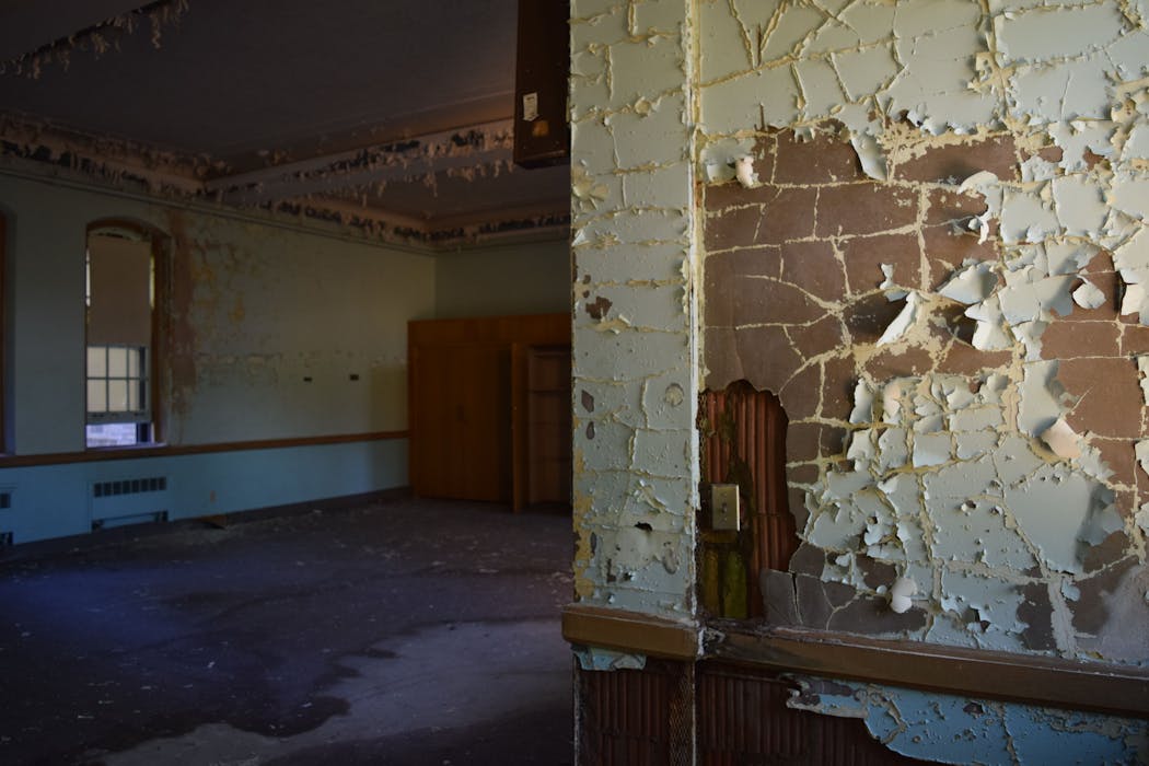 The abandoned chapel of the old Nopeming Sanatorium, as photographed several years ago.